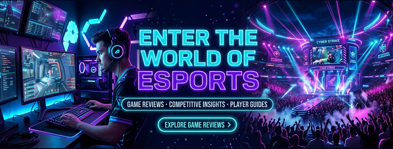 Enter the World of Esports — game reviews, competitive insights, and player guides